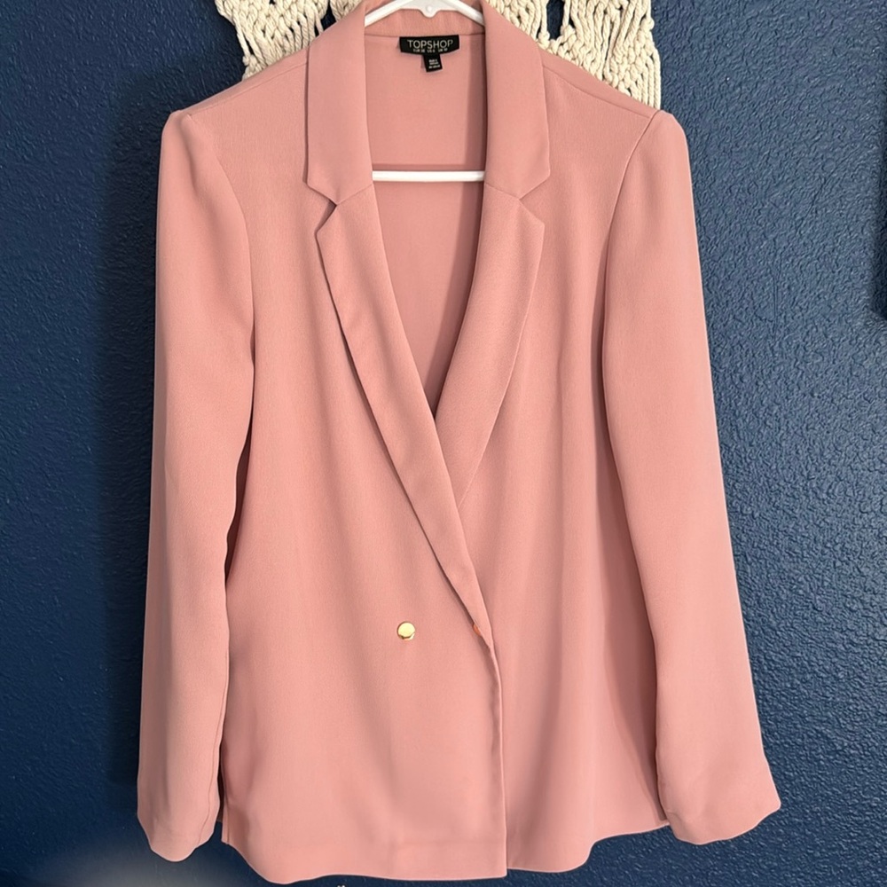 TOPSHOP Rose Gold Blazer